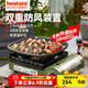 巖谷（Iwatani） 戶(hù)外雙重防風(fēng)爐便攜卡式爐具安全防爆3.5kW大火力野炊露營(yíng)燒烤肉 巖谷防風(fēng)卡式爐ZKZ-2F橄欖綠