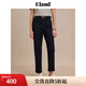 ELAND衣戀休閑褲女復(fù)古風直筒遮肉顯瘦通勤褲子2025夏季新款 藏青色(59)Navy L