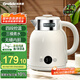 格來(lái)德（Grelide）燒水壺多段保溫調(diào)溫電熱水壺1.5L無(wú)縫內(nèi)膽恒溫壺304不銹鋼電水壺開(kāi)水壺煮水壺D2315E-象牙白