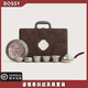 BOSSY敦煌鎏銀功夫茶具套裝故宮五福茶杯茶壺套裝送長輩領(lǐng)導(dǎo)生日禮物 鎏銀春秋紋茶具套裝