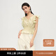 moussy&sly春季新品甜美荷葉邊氣質(zhì)淑女風(fēng)無(wú)袖襯衫女030GSR30-2780 淺黃色051 均碼