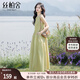 絲柏舍圓領(lǐng)連衣裙2025夏季新款女裝文藝優(yōu)雅大裙擺無袖背心裙