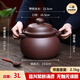 壺來(lái)運轉宜興紫砂砂鍋手工老式無(wú)釉無(wú)涂層家用煲湯明火耐高溫不炸燉菜沙鍋 紫砂紫泥湯煲 3L
