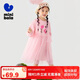 迷你巴拉女童兒童衛(wèi)衣拼接網(wǎng)紗甜美可愛(ài)連衣裙2025春季新品