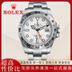 勞力士（ROLEX）【二手99新】勞力士ROLEX男表探險家型系列雙時(shí)區自動(dòng)機械夜光休閑時(shí)尚款二手奢侈品腕表男后鑲鉆 42表徑白盤(pán)鋼帶m216570-0001