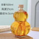 溥畔創(chuàng  )意葫蘆玻璃瓶簡(jiǎn)約茶類(lèi)飲料瓶新款冷萃茶瓶自釀泡酒分裝密封空瓶 3斤木蓋大口徑3厘米