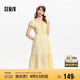 森馬（Semir）連衣裙女白月光氣質(zhì)溫柔夏季2025蝴蝶結(jié)優(yōu)雅U領(lǐng)長裙109325114004
