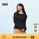 森馬（Semir）長袖T恤女吸濕發(fā)熱抗菌緊身內(nèi)搭2024圓領(lǐng)抓絨套頭衫109724101007