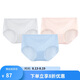 舒雅女士Becover冰絲3A抑菌網(wǎng)眼透氣裸感平角內(nèi)褲【3條裝】