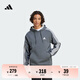 adidas休閑加絨加厚連帽衛(wèi)衣套頭衫男裝阿迪達(dá)斯官方輕運(yùn)動(dòng)   深麻灰   2XL