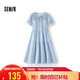 森馬（Semir）[商場同款]連衣裙女泡泡袖中長裙2025夏季法式蛋糕裙101325114058