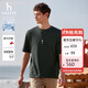 哈吉斯（HAZZYS）男裝 25夏華夫格棉短袖T恤ASTZE0CBX83 深灰色CC XL（180/100A50