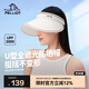 伯希和（Pelliot）遮陽帽女防曬夏季大帽檐防紫外線戶外遮臉空頂帽子透氣16423406白
