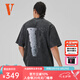 VLONE【 STAPLE】25新品月球大LOGO印花燙鉆時(shí)尚個(gè)性寬松短袖T恤送男友 VLTE25010BK L
