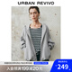 UR2025春季新款女裝休閑運動(dòng)風(fēng)連帽抽繩拉鏈外套UWH150019 花灰 (偏寬松) S