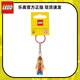 樂(lè )高積木小人仔鑰匙扣掛件情侶鑰匙鏈LEGO公仔掛飾男女孩生日禮物正版 熱狗人鑰匙扣853571