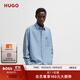 HUGO BOSS雨果男士棉質(zhì)青年布寬松版型外套襯衫 450-天藍色 2XL