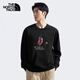 The North Face北面衛(wèi)衣男戶外保暖柔軟親膚舒適8ATE 黑色/JK3 3XL