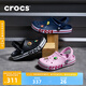 crocs卡駱馳洞洞鞋貝雅卡駱班輕便耐磨一腳蹬休閑鞋|205089 黑色/白色-066 41 /42(260mm)