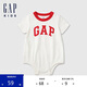 GAP嬰童2025春季新款logo棉質(zhì)柔軟連體衣兒童裝包屁衣爬服687144