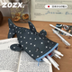 ZOZX日本可愛(ài)鯊魚(yú)帆布筆袋大容量鉛筆袋收納袋化妝包便攜整理盒筆盒 藍色星星小鯊魚(yú)筆袋【1個(gè)裝】