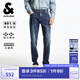 杰克·瓊斯（JACK&JONES）男裝修身牛仔褲潮流時尚百搭簡約舒適貓須水洗長褲褲子225332063 E41中牛仔藍 常規(guī) 32 175 W32/L32