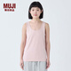 無印良品（MUJI）女式 涼感薄款 天竺編織背心 女士女款 25年夏季 FC06CC5S 煙熏粉色 M （160/84A）
