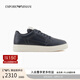 EMPORIO ARMANI/阿瑪尼官方旗艦【七夕男友禮物】新款輕戶外運動休閑小白鞋 00285-海軍藍色 42