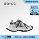 GG-CC【銀色空間站】新款時(shí)尚厚底老爹鞋女百搭休閑運(yùn)動(dòng)鞋G25U9871 黑色 37
