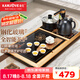 金灶（KAMJOVE）鋼化玻璃茶具套裝茶臺 功夫茶燒水整套茶具茶海 茶盤套裝L-510 搭配K9黑色 茶具 茶水桶 1個