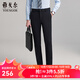 雅戈爾（YOUNGOR）牛仔褲男褲子秋冬季青年男牛仔褲雪尼爾面料牛仔褲 藏青VCHZ319933FWA 35 180/88A
