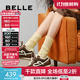 百麗（Belle）流心糖復古撞色阿甘鞋女2025秋新商場(chǎng)款運動(dòng)風(fēng)休閑鞋E7H1DCM5預售 棕色 3.5CM增高 37