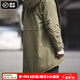 馬登工裝美式復古M51魚尾風衣中長款連帽外套男軍大衣派克服棉服秋冬 軍綠色（版型較為寬松） 2XL