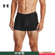 安德瑪（UNDERARMOUR）運動(dòng)內褲男三條裝 25新款跑步健身訓練舒適透氣干爽彈力男士?jì)妊?彈力透氣/黑色兩條裝/3英寸 L (175/84A)