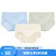 舒雅（Schiesser）女士Becover冰絲3A抑菌網(wǎng)眼透氣裸感平角內(nèi)褲【3條裝】E0/22339T 膚色+淺藍+淺綠 3條 M