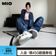 MIO【宋亞軒同款】米奧小白休閑鞋厚底板鞋運(yùn)動(dòng)情侶溶解女鞋男老爹鞋 白/藍(lán)色 （丁程鑫同款） 38
