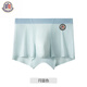 蒙口比鄰四季款冰絲男士?jì)妊澩笟獗∷俑墒孢m底檔無(wú)痕平角短褲四角褲 月藍色【冰感空調褲】 L  90-110斤