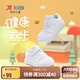 特步（XTEP）兒童童鞋男女童幼小童革面百搭魔術(shù)貼板鞋 新白色 26