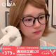 亓那（QINA）近視眼鏡趙露思同款貓眼眼鏡框素顏上鏡光學(xué)鏡女七夕禮物QJ5186 QJ5186B10【露思直播同款】 單鏡框