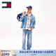 TOMMY JEANS【寬松直筒版】25春夏男裝美式復(fù)古潮流刺繡破洞牛仔褲21036 牛仔藍1AB 28