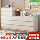 堯漢工皇實(shí)木斗柜現代簡(jiǎn)約五斗八斗柜客廳家用大容量?jì)ξ锕衽P室床尾收納柜 白色-三斗柜80CM 實(shí)木-包安裝