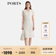PORTS寶姿2024春夏新款女裝時(shí)尚鏤空設(shè)計(jì)立體繡花V領(lǐng)蕾絲連衣裙 奶白色 L （8）