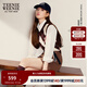 Teenie Weenie【趙露思同款】小熊女裝2025早秋新款菱形格針織背心 棕色 S