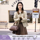 香影復古工裝風(fēng)短款外套女2025秋季新款休閑英倫風(fēng)小個(gè)子翻領(lǐng)風(fēng)衣 米咖 M 160/84A/95-110斤