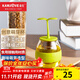 金灶（KAMJOVE） 個(gè)性玻璃杯子帶蓋辦公室潮流綠茶花茶咖啡杯家用 萌芽杯 MY-01 綠色萌芽