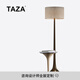 TAZA 角幾 意式輕奢角幾 客廳沙發(fā)邊幾黑胡桃木 設(shè)計師帶燈創(chuàng)意小茶幾 Top Notch 北美黑胡桃木面 角幾