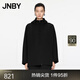 JNBY/江南布衣春秋夾克女寬松抽繩連帽H型外套通勤休閑5O8611610 001/本黑 S