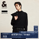 杰克·瓊斯（JACK&JONES）男裝秋冬新款時(shí)尚寬松半高領(lǐng)針織衫靜奢風(fēng)羊毛衫內(nèi)搭打底衫毛衣男 E40 黑色 M 175