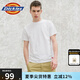 dickies 純棉短袖T恤 情侶男女同款 純色休閑百搭 DK007093 白色 XL