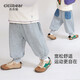 齊齊熊【一體絨】齊齊熊寶寶加絨褲子加厚冬款男童休閑褲兒童針織褲冬季